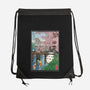 Castles And Cherry Blossoms-None-Drawstring-Bag-DrMonekers