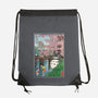 Castles And Cherry Blossoms-None-Drawstring-Bag-DrMonekers