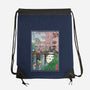 Castles And Cherry Blossoms-None-Drawstring-Bag-DrMonekers