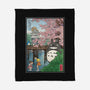 Castles And Cherry Blossoms-None-Fleece-Blanket-DrMonekers