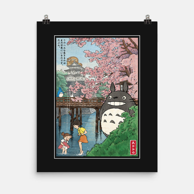 Castles And Cherry Blossoms-None-Matte-Poster-DrMonekers