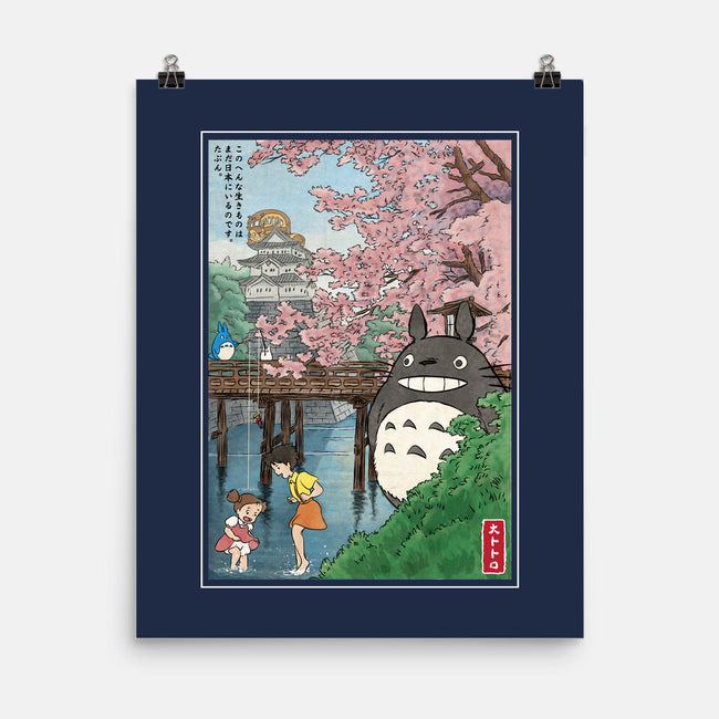 Castles And Cherry Blossoms-None-Matte-Poster-DrMonekers