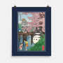 Castles And Cherry Blossoms-None-Matte-Poster-DrMonekers