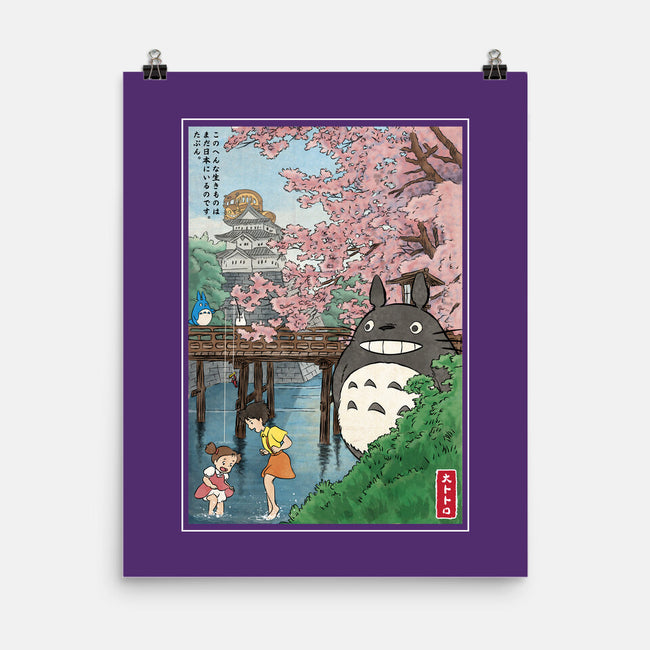 Castles And Cherry Blossoms-None-Matte-Poster-DrMonekers