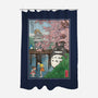 Castles And Cherry Blossoms-None-Polyester-Shower Curtain-DrMonekers