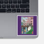 Castles And Cherry Blossoms-None-Glossy-Sticker-DrMonekers