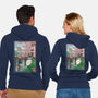 Castles And Cherry Blossoms-Unisex-Zip-Up-Sweatshirt-DrMonekers