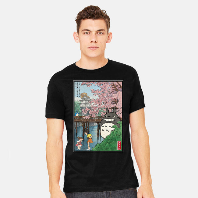Castles And Cherry Blossoms-Mens-Heavyweight-Tee-DrMonekers