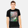 Castles And Cherry Blossoms-Mens-Heavyweight-Tee-DrMonekers