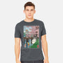 Castles And Cherry Blossoms-Mens-Heavyweight-Tee-DrMonekers