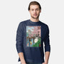 Castles And Cherry Blossoms-Mens-Long Sleeved-Tee-DrMonekers