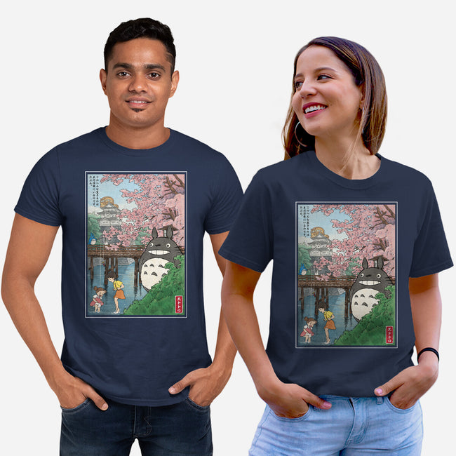 Castles And Cherry Blossoms-Unisex-Basic-Tee-DrMonekers