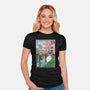 Castles And Cherry Blossoms-Womens-Fitted-Tee-DrMonekers