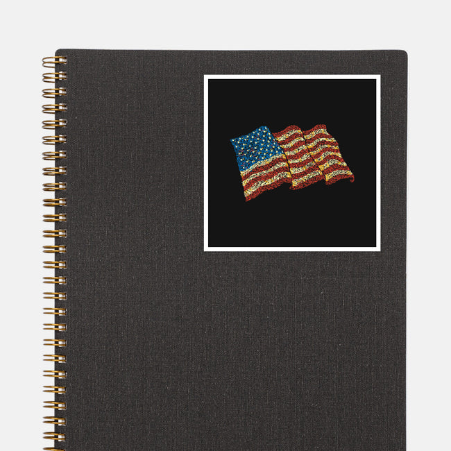 American Flag Freedom Impressionist-None-Glossy-Sticker-tobefonseca