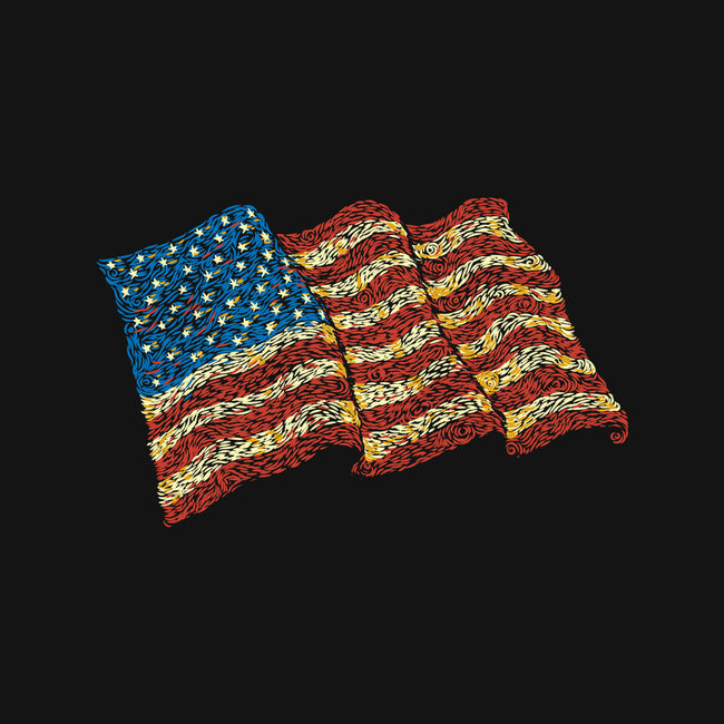 American Flag Freedom Impressionist-Mens-Long Sleeved-Tee-tobefonseca