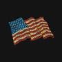 American Flag Freedom Impressionist-Womens-Basic-Tee-tobefonseca