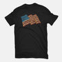 American Flag Freedom Impressionist-Womens-Basic-Tee-tobefonseca