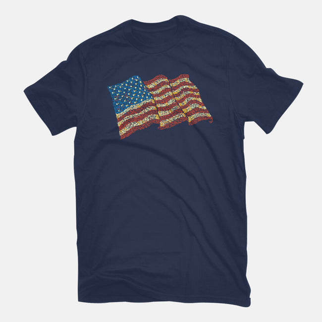 American Flag Freedom Impressionist-Mens-Heavyweight-Tee-tobefonseca