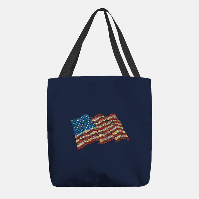 American Flag Freedom Impressionist-None-Basic Tote-Bag-tobefonseca