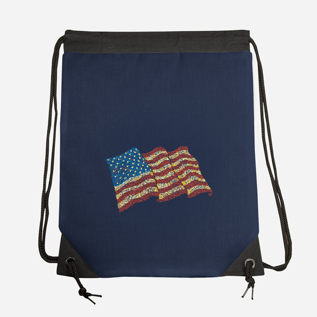 American Flag Freedom Impressionist-None-Drawstring-Bag-tobefonseca