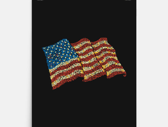 American Flag Freedom Impressionist