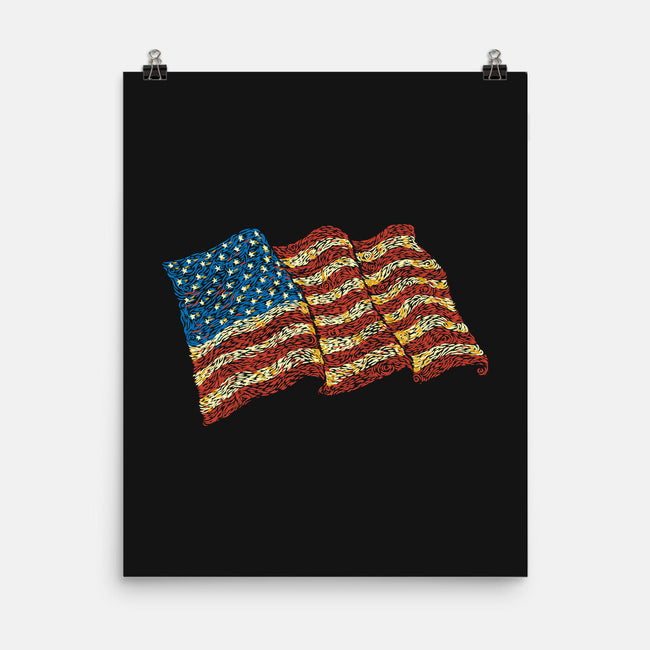 American Flag Freedom Impressionist-None-Matte-Poster-tobefonseca