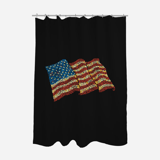 American Flag Freedom Impressionist-None-Polyester-Shower Curtain-tobefonseca