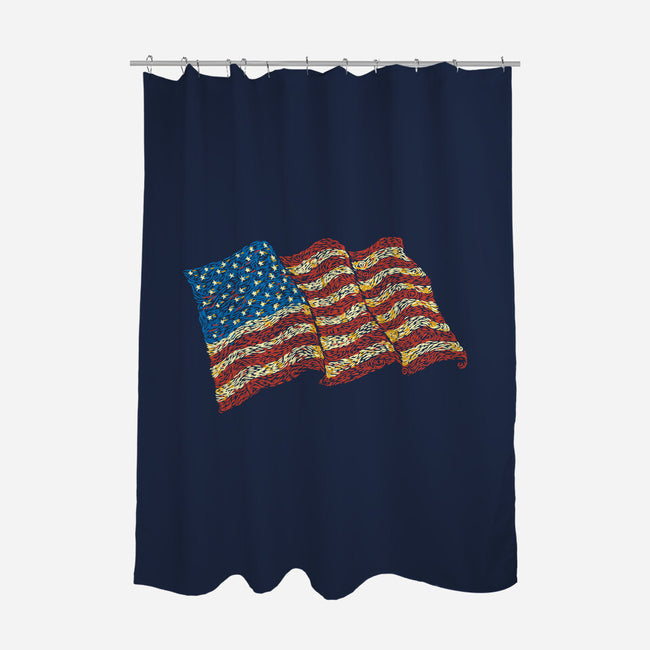 American Flag Freedom Impressionist-None-Polyester-Shower Curtain-tobefonseca