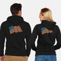 American Flag Freedom Impressionist-Unisex-Zip-Up-Sweatshirt-tobefonseca