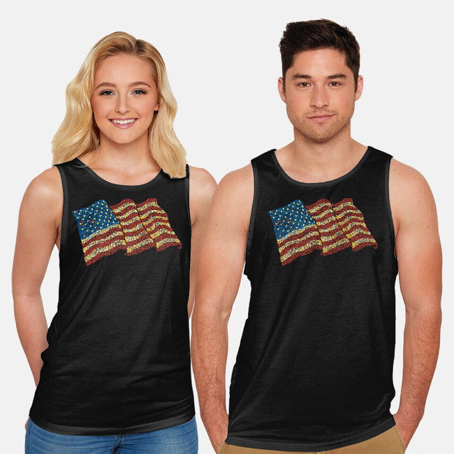 American Flag Freedom Impressionist-Unisex-Basic-Tank-tobefonseca