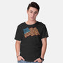 American Flag Freedom Impressionist-Mens-Basic-Tee-tobefonseca