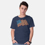 American Flag Freedom Impressionist-Mens-Basic-Tee-tobefonseca