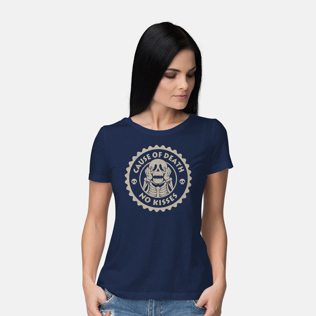 Skeleton Cause Of Death-Womens-Basic-Tee-tobefonseca