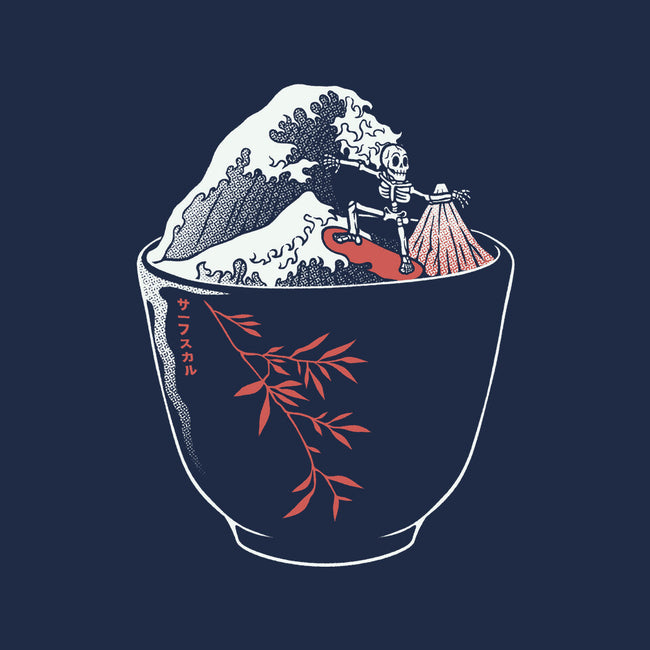 Kanagawa Coffee Cup Surfing-None-Fleece-Blanket-tobefonseca