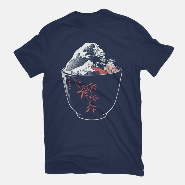Kanagawa Coffee Cup Surfing-Mens-Premium-Tee-tobefonseca