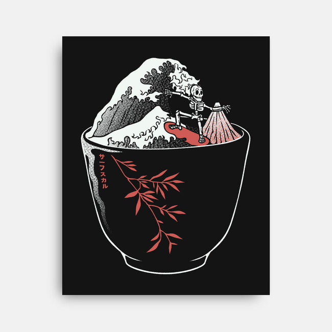 Kanagawa Coffee Cup Surfing-None-Stretched-Canvas-tobefonseca