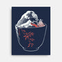 Kanagawa Coffee Cup Surfing-None-Stretched-Canvas-tobefonseca