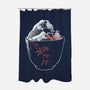 Kanagawa Coffee Cup Surfing-None-Polyester-Shower Curtain-tobefonseca