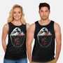 Kanagawa Coffee Cup Surfing-Unisex-Basic-Tank-tobefonseca