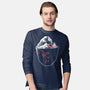 Kanagawa Coffee Cup Surfing-Mens-Long Sleeved-Tee-tobefonseca