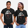 Kanagawa Coffee Cup Surfing-Unisex-Basic-Tee-tobefonseca
