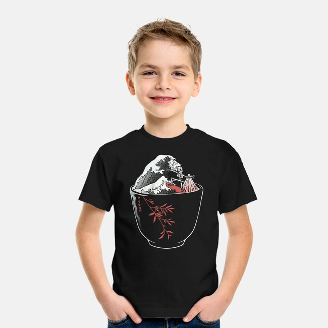 Kanagawa Coffee Cup Surfing-Youth-Basic-Tee-tobefonseca