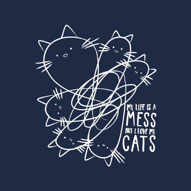 Cat Doodle Lines-Womens-Racerback-Tank-tobefonseca