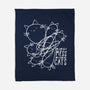 Cat Doodle Lines-None-Fleece-Blanket-tobefonseca