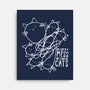 Cat Doodle Lines-None-Stretched-Canvas-tobefonseca