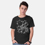 Cat Doodle Lines-Mens-Basic-Tee-tobefonseca