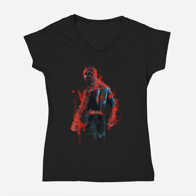 A New Day-Womens-V-Neck-Tee-fanfabio