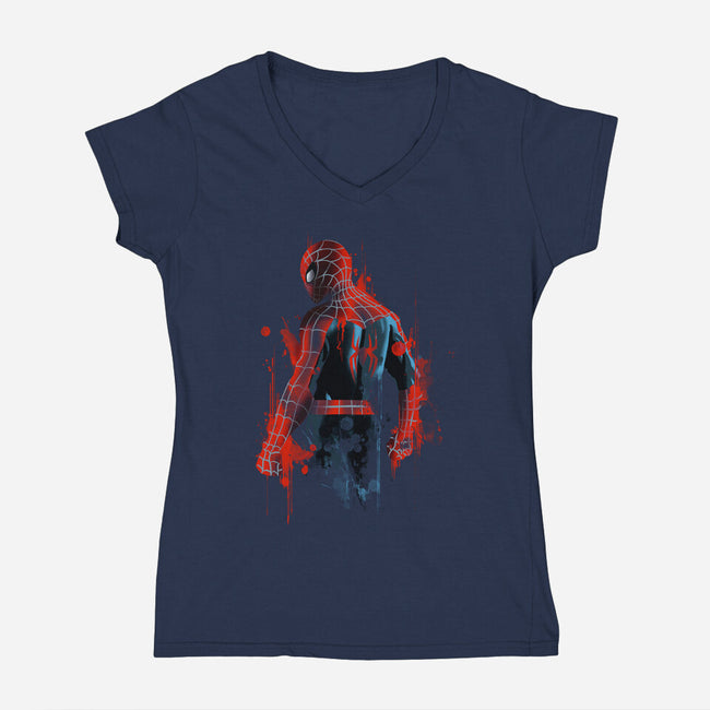 A New Day-Womens-V-Neck-Tee-fanfabio
