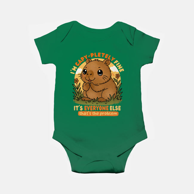 I’m Capy-pletely Fine-Baby-Basic-Onesie-Trendlory