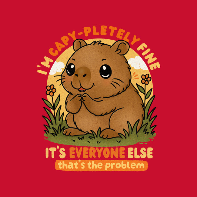 I’m Capy-pletely Fine-None-Adjustable Tote-Bag-Trendlory